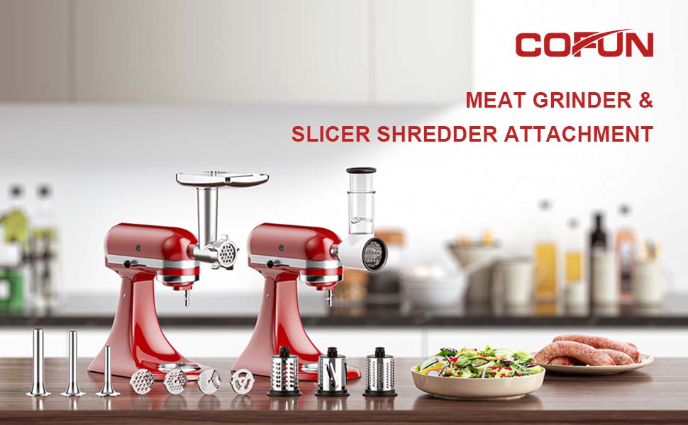 Amazon.com: Meat Grinder & Slicer Shredder Attachments for